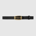 Gucci Lizard Belt with Interlocking G Horsebit Buckle