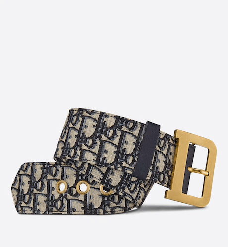 Christian Dior quake women Belt Blue Dior Oblique Jacquard, 55 MM