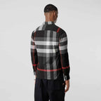 Burberry Check Stretch Cotton Poplin Shirt