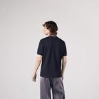 COTTON POLO WITH WEB AND FELINE HEAD