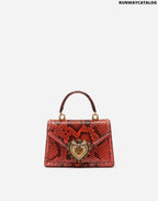 DOLCE&amp;GABBANA SMALL DEVOTION BAG IN PYTHON