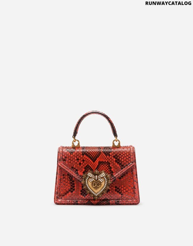 DOLCE&amp;GABBANA SMALL DEVOTION BAG IN PYTHON