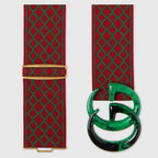 Gucci Elastic belt with Double G buckle