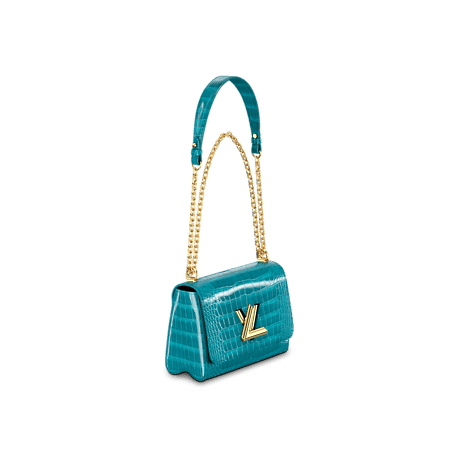Louis Vuitton Twist MM Bag in Canard Blue Canard Blue