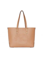 Burberry Small Embossed Crest Leather Tote Bag