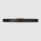 Gucci Lizard Belt with Interlocking G Horsebit Buckle