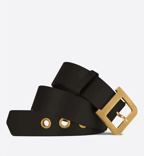 Christian Dior quake Belt Women Black Smooth Calfskin, 35 MM