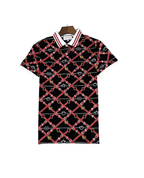 Gucci belt logo print polo t shirt