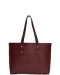Burberry Small Embossed Crest Leather Tote Bag