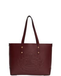 Burberry Small Embossed Crest Leather Tote Bag
