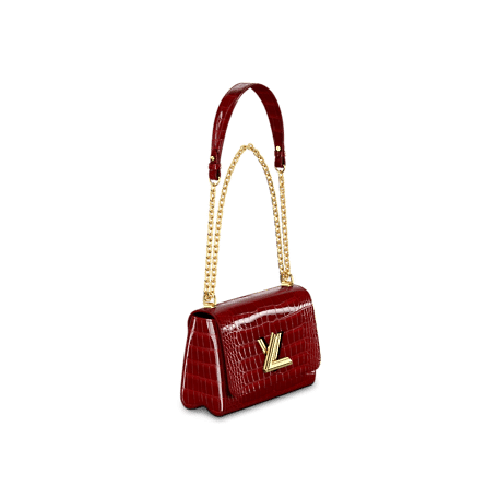 Louis Vuitton Twist MM Bag in Rouge Carmin Red