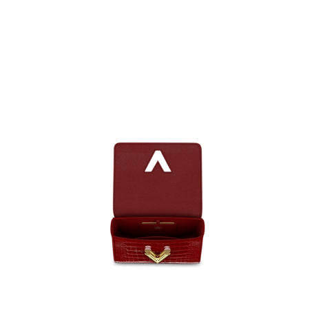 Louis Vuitton Twist MM Bag in Rouge Carmin Red
