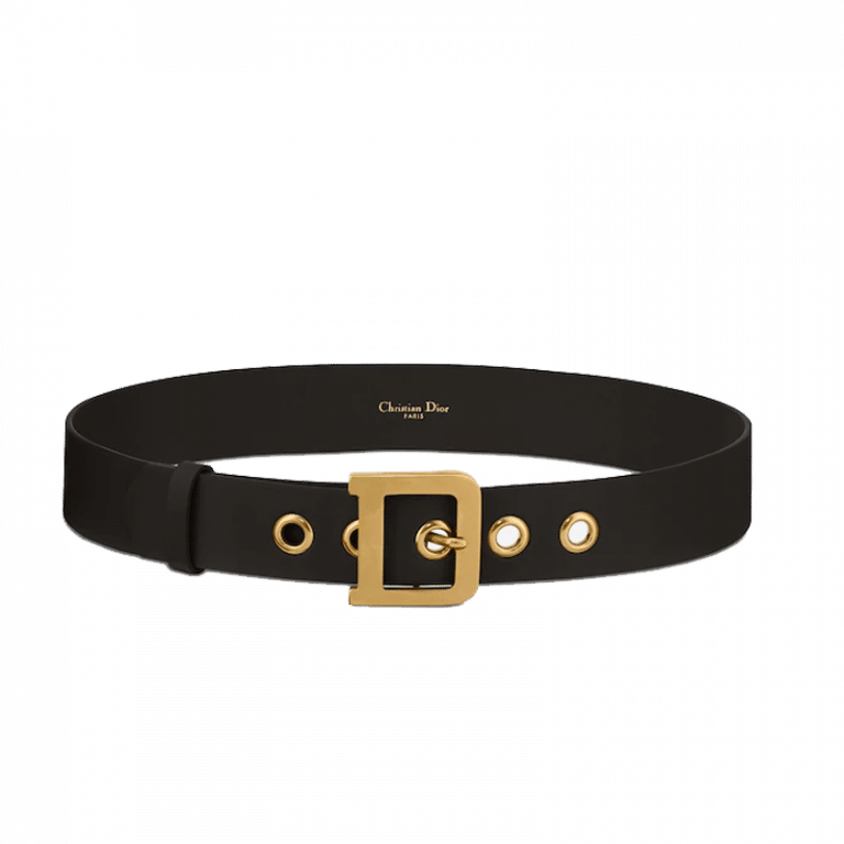 Christian Dior quake Belt Women Black Smooth Calfskin, 35 MM