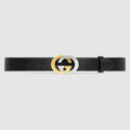 Gucci Thin belt with Interlocking G buckle