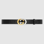 Gucci Thin belt with Interlocking G buckle