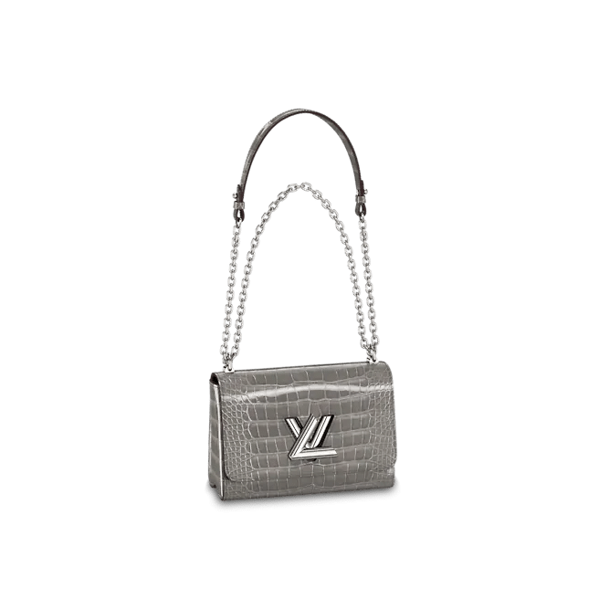 Louis Vuitton Twist MM Bag in Gris Orage Grey