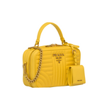 Prada Diagramme stitched leather bag