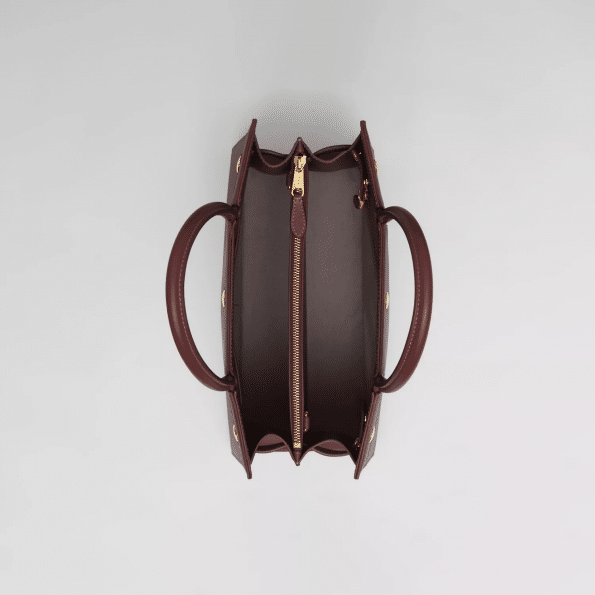 Burberry Medium Leather Two-handle Title Bag