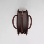 Burberry Medium Leather Two-handle Title Bag