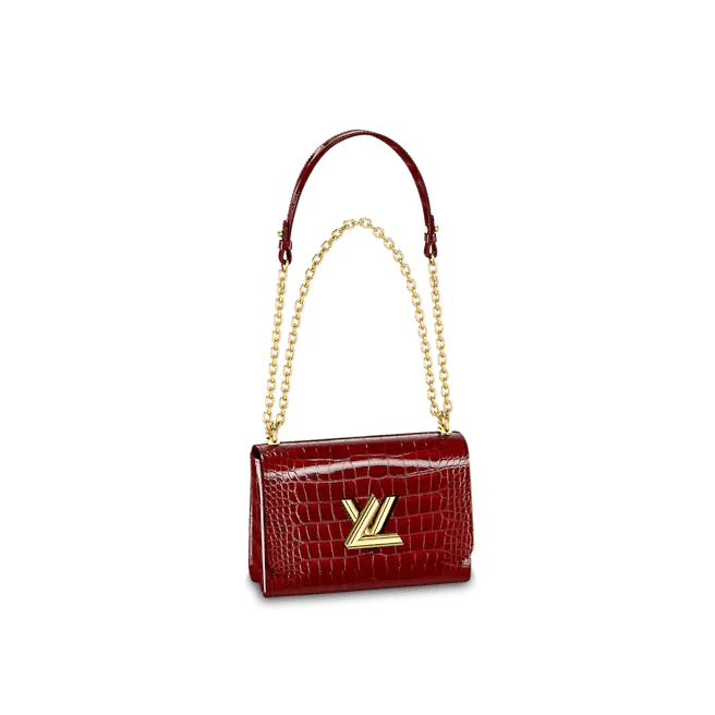 Louis Vuitton Twist MM Bag in Rouge Carmin Red