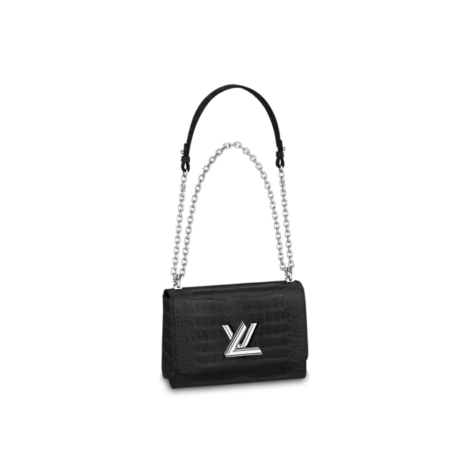 Louis Vuitton Twist MM Bag in Matte Black