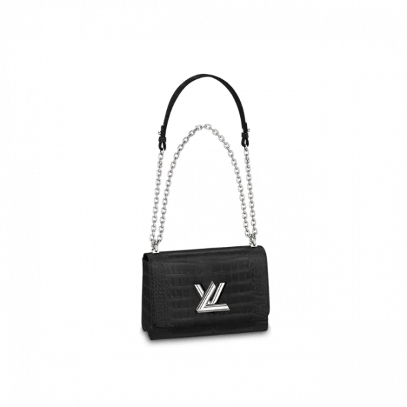 Louis Vuitton Twist MM Bag in Matte Black