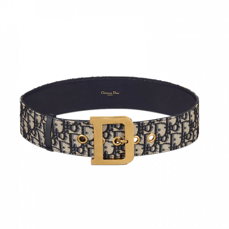 Christian Dior quake women Belt Blue Dior Oblique Jacquard, 55 MM