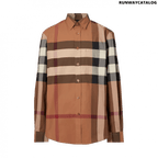 Burberry Check Stretch Cotton Poplin Shirt