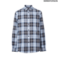 Burberry Embroidered Logo Ombré Check Cotton Shirt
