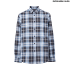 Burberry Embroidered Logo Ombré Check Cotton Shirt