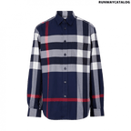 Burberry Check Cotton Flannel Shirt
