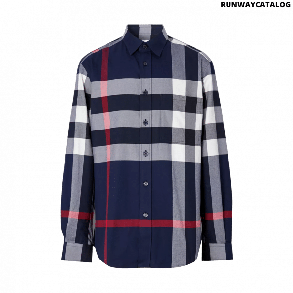 Burberry Check Cotton Flannel Shirt