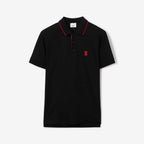 Icon Stripe Placket Cotton Piqué Polo Shirt