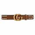 GUCCI Studded belt with Double G buckle