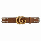 GUCCI Studded belt with Double G buckle