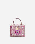 Dolce &amp; Gabbana Satin Dolce Box Bag with Bejeweled Embroidery