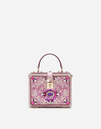Dolce &amp; Gabbana Satin Dolce Box Bag with Bejeweled Embroidery