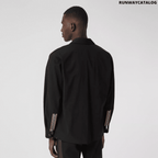 Burberry Stripe Detail Technical Twill Zip-front Shirt