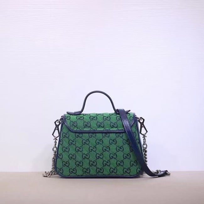 Gucci GG Marmont Multicolor Mini Top Handle Bag