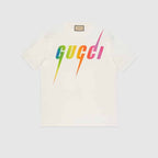 GUCCI PRINT COTTON T-SHIRT