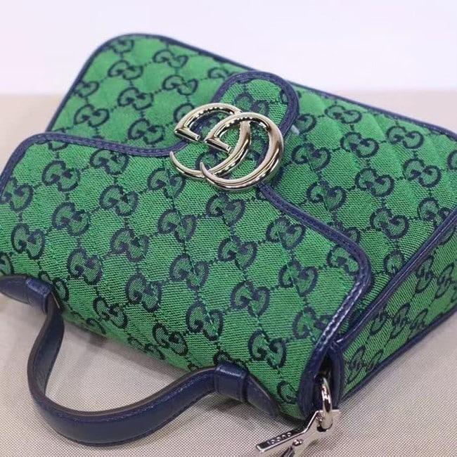 Gucci GG Marmont Multicolor Mini Top Handle Bag