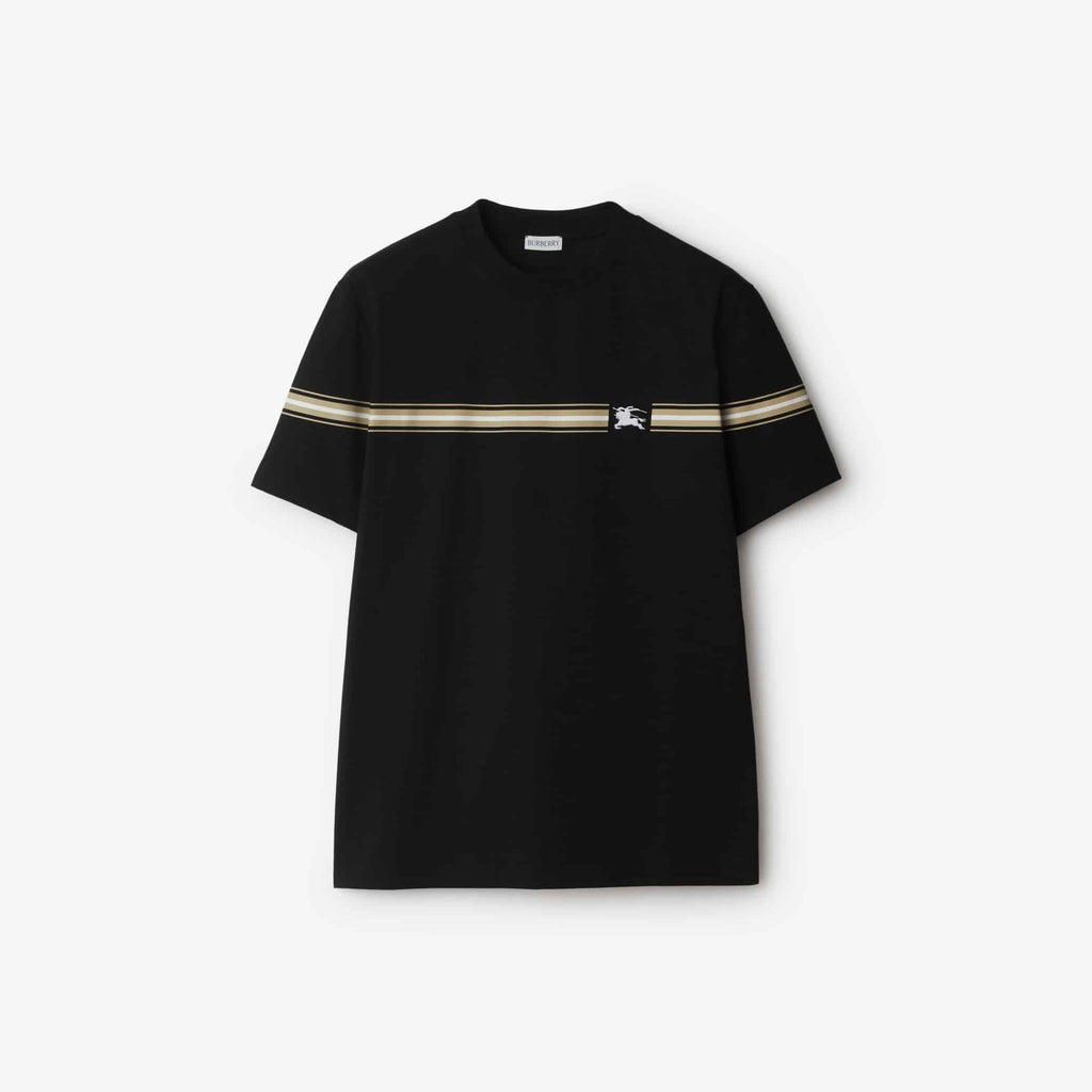 Striped Cotton T-shirtPrice undefined Colour: Black