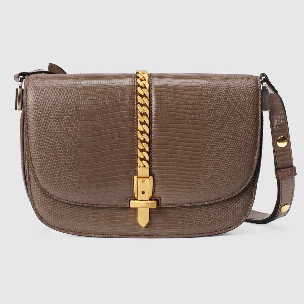 Gucci Sylvie 1969 lizard small shoulder bag