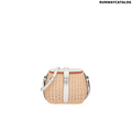 Prada Wicker and leather shoulder bag