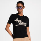 Embroidered Signature Knit Top