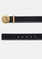 Versace Medusa Leather Belt with Crystals