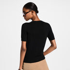 Embroidered Signature Knit Top