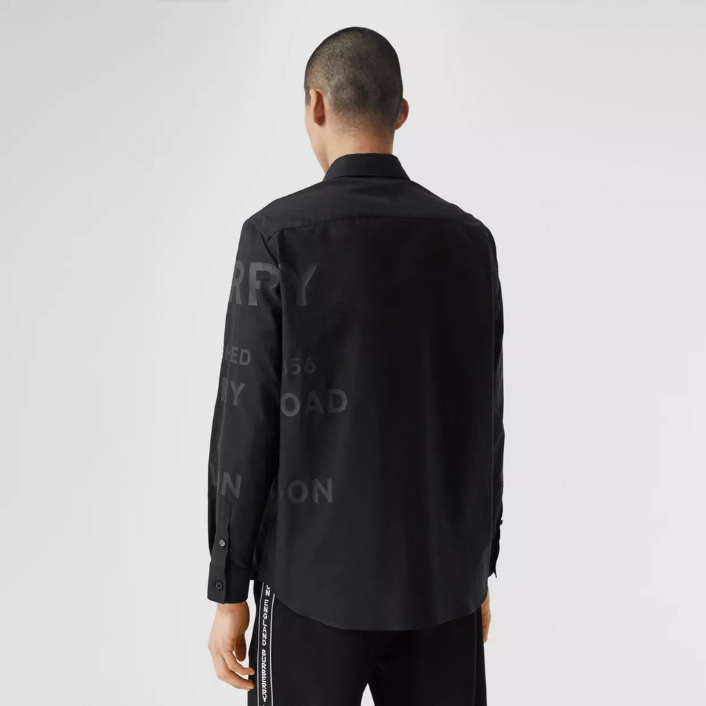 Burberry Horseferry Print Cotton Oxford Oversized Shirt
