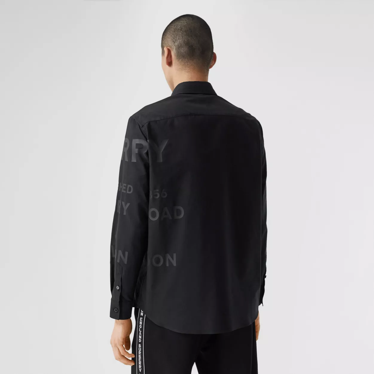 Burberry Horseferry Print Cotton Oxford Oversized Shirt