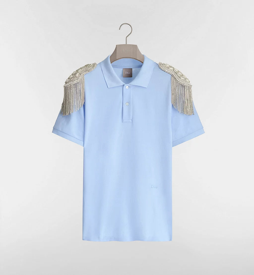 Polo Shirt with Epaulets, Regular Fit